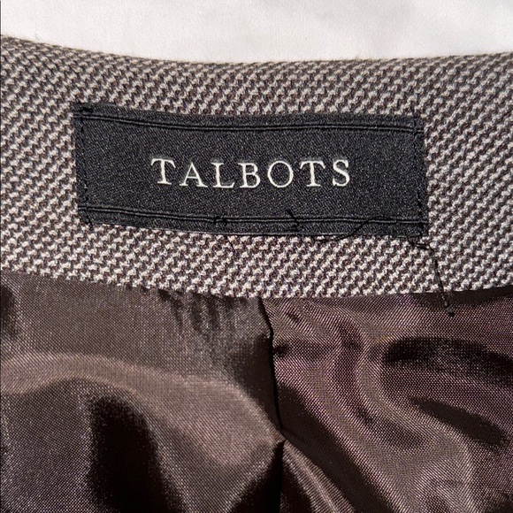 Talbots Brown / tan Blazer Tailored Suit Jacket XL see measurements no size tag - Picture 11 of 16
